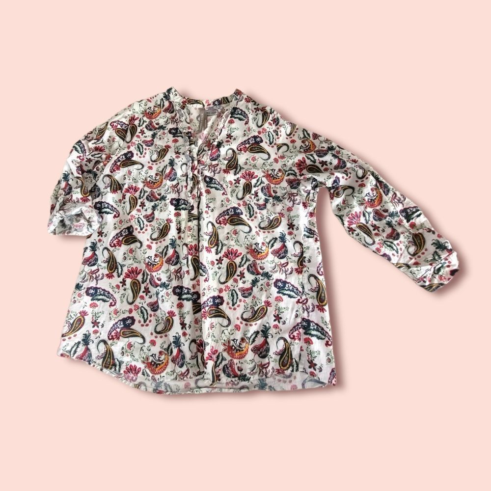 1x cotton boho blouse top